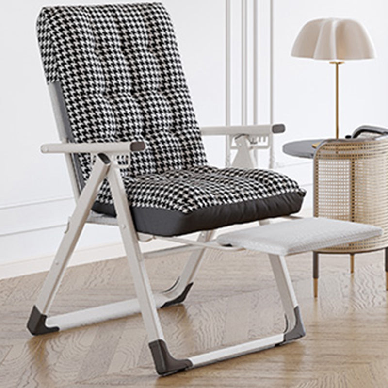 Contemporary Style Recliner Removable Cushions Foldable Seat