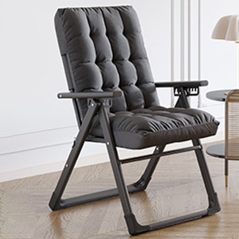 Contemporary Style Recliner Removable Cushions Foldable Seat