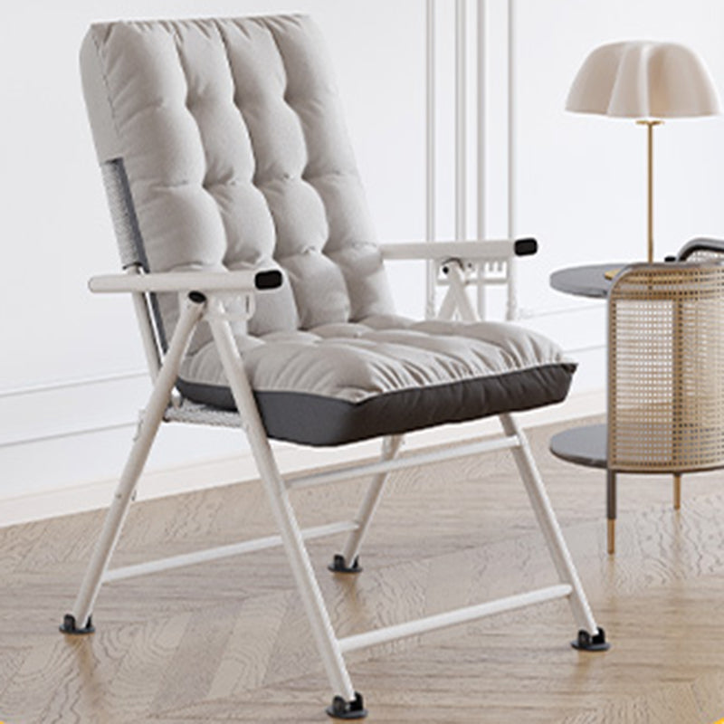 Contemporary Style Recliner Removable Cushions Foldable Seat