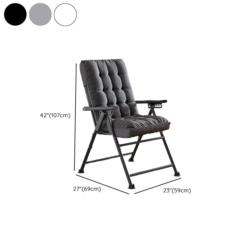 Contemporary Style Recliner Removable Cushions Foldable Seat