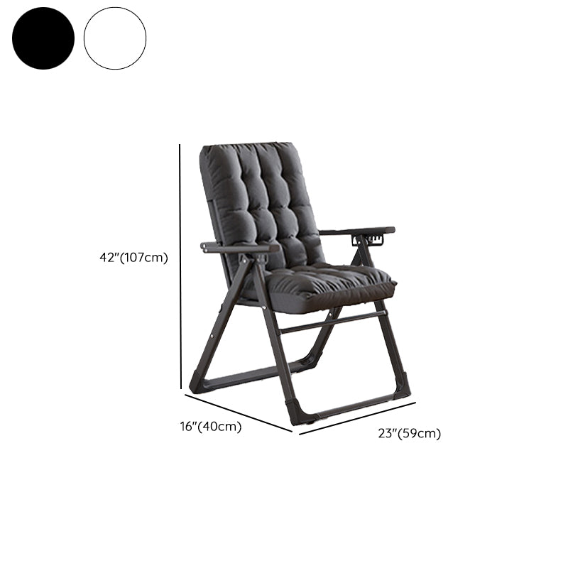 Contemporary Style Recliner Removable Cushions Foldable Seat