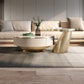 Slate Glam Table basse ronde gigogne avec tiroir