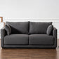 Contemporary Sofa with 2 Pillows Square Arm Living Room Settee Clearhalo 'furn' 'furn_sofas' 'Furniture' 'Living Room Furniture' 'Sofa' 'sofas' 6907613