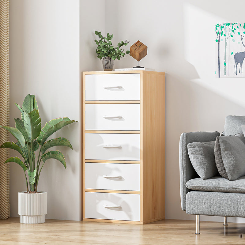 Modern Wooden Accent Cabinet Bar Pulls Handle Design Storage Cabinet 19"L x 12"W x 37"H Natural Clearhalo 'Cabinets & Chests' 'cabinets_chests' 'furn' 'furn_cabinets_chests' 'Furniture' 'Living Room Furniture' 6907669