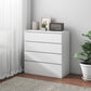 Modern Wooden Accent Cabinet Bar Pulls Handle Design Storage Cabinet 23.5"L x 13"W x 32"H White Clearhalo 'Cabinets & Chests' 'cabinets_chests' 'furn' 'furn_cabinets_chests' 'Furniture' 'Living Room Furniture' 6907680