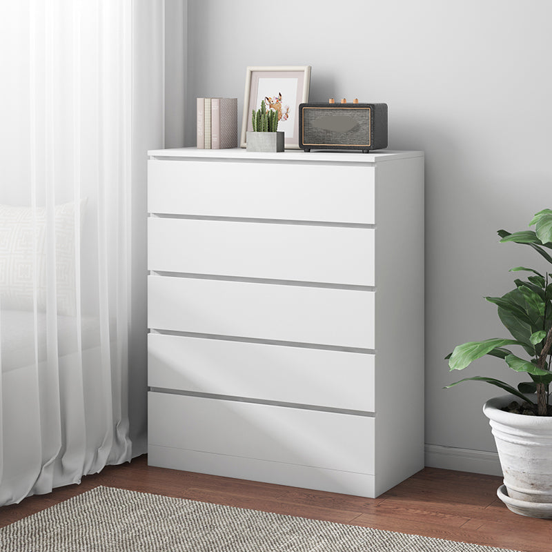 Modern Wooden Accent Cabinet Bar Pulls Handle Design Storage Cabinet 23.5"L x 13"W x 39"H White Clearhalo 'Cabinets & Chests' 'cabinets_chests' 'furn' 'furn_cabinets_chests' 'Furniture' 'Living Room Furniture' 6907682