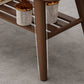 4 Legs Coffee Table Single Modern Oval Cocktail Table with Shelf Clearhalo 'Coffee & Accent Tables' 'Coffee Tables' 'coffee_tables' 'furn' 'furn_coffee_tables' 'Furniture' 'Living Room Furniture' 6907704