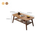 4 Legs Coffee Table Single Modern Oval Cocktail Table with Shelf Clearhalo 'Coffee & Accent Tables' 'Coffee Tables' 'coffee_tables' 'furn' 'furn_coffee_tables' 'Furniture' 'Living Room Furniture' 6907726