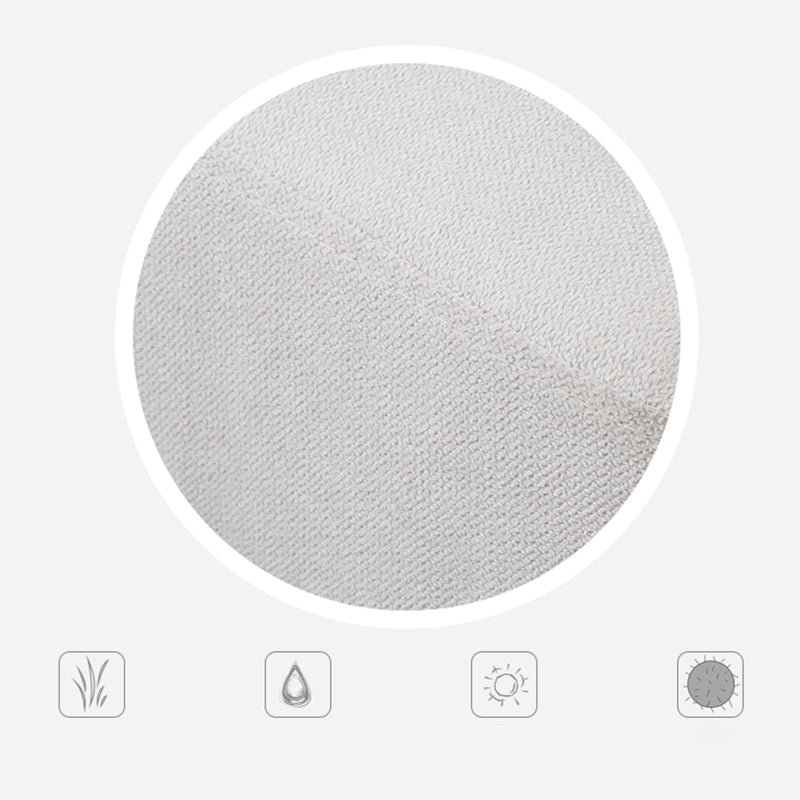 Scandinavian Sofa with 2 Pillows Square Arm Living Room Fabric Seating