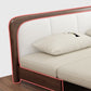 Hedendaagse futon slaper bank kussen omvatte een futon frame in wit