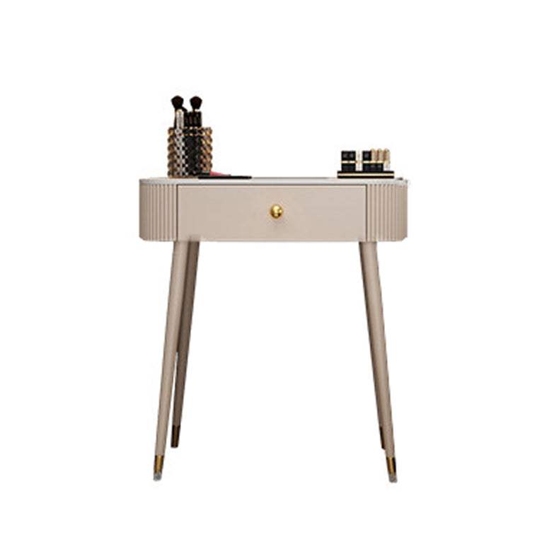 Bright White Makeup Vanity Desk 15.74" Wide Vanity Tables with Storage Drawer