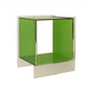 Square Shape Corner Table Acrylic Contemporary Bedroom Side Table