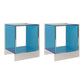 Square Shape Corner Table Acrylic Contemporary Bedroom Side Table