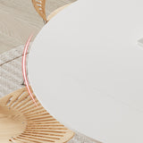 Estilo moderno 1/4/5/7 piezas sillas de comedor colocados muebles de piedra redonda en blanco