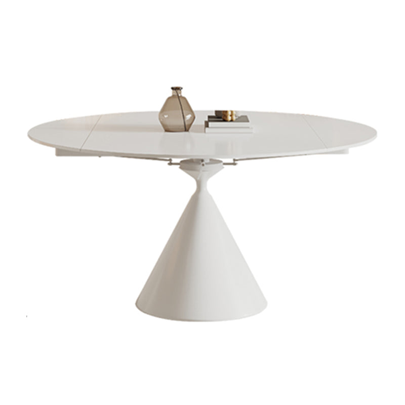 Contemporáneo 1/4/5/7 Muebles de muebles de piedra redonda colocada en blanco