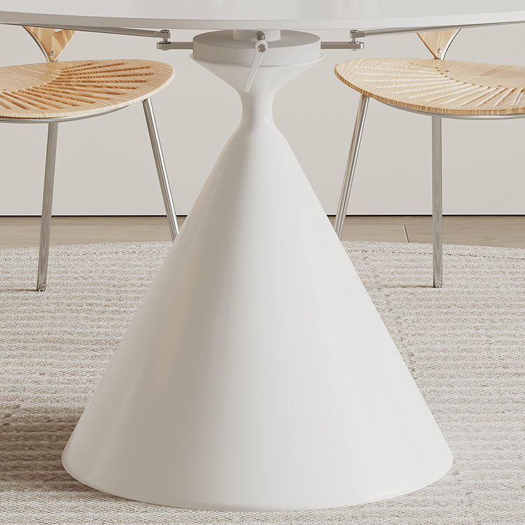 Contemporáneo 1/4/5/7 Muebles de muebles de piedra redonda colocada en blanco