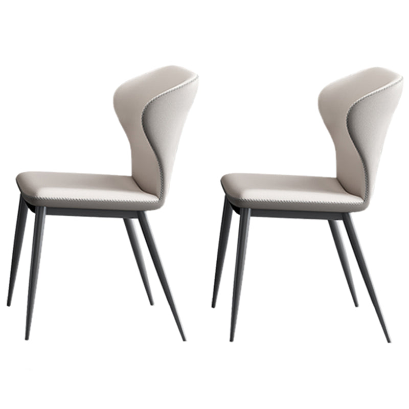 Contemporary 1/2/5/7 Pieces Furniture Rectangle Stone Dining Set in White 2 White Chairs Clearhalo 'Dining Room Sets' 'Dining Tables & Seating' 'dining_room_set' 'furn' 'furn_dining_room_set' 'Furniture' 'Kitchen & Dining Furniture' 6910896