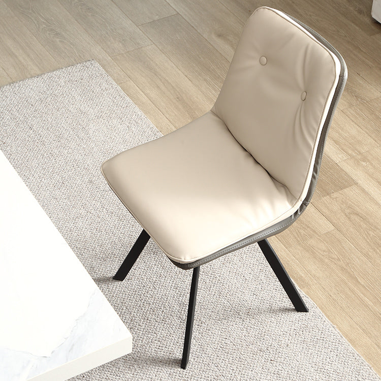 Modern 1/4/5/7 stukken eetkamerstoelen rechthoekige steenmeubels in wit gezet