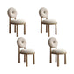 Upholstered Side Chair Modern Style King Louis Back Side Chair Natural 4 Piece Set Clearhalo 'Dining Chairs' 'Dining Tables & Seating' 'dining_chair' 'furn' 'furn_dining_chair' 'Furniture' 'Kitchen & Dining Furniture' 6910935