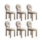 Upholstered Side Chair Modern Style King Louis Back Side Chair Natural 6 Piece Set Clearhalo 'Dining Chairs' 'Dining Tables & Seating' 'dining_chair' 'furn' 'furn_dining_chair' 'Furniture' 'Kitchen & Dining Furniture' 6910937
