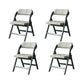 Solid Wood Dining Chair Modern Style Folding Chair for Dining Room Grey 4 Piece Set Clearhalo 'Dining Chairs' 'Dining Tables & Seating' 'dining_chair' 'furn' 'furn_dining_chair' 'Furniture' 'Kitchen & Dining Furniture' 6910953