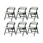 Solid Wood Dining Chair Modern Style Folding Chair for Dining Room Grey 6 Piece Set Clearhalo 'Dining Chairs' 'Dining Tables & Seating' 'dining_chair' 'furn' 'furn_dining_chair' 'Furniture' 'Kitchen & Dining Furniture' 6910955