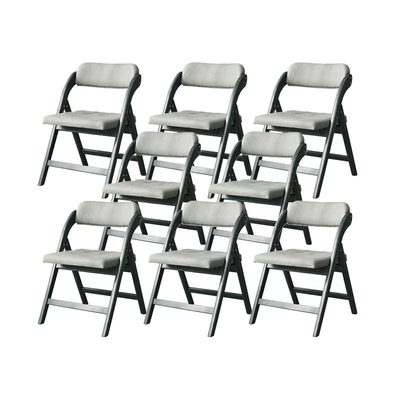 Solid Wood Dining Chair Modern Style Folding Chair for Dining Room Grey 8 Piece Set Clearhalo 'Dining Chairs' 'Dining Tables & Seating' 'dining_chair' 'furn' 'furn_dining_chair' 'Furniture' 'Kitchen & Dining Furniture' 6910958