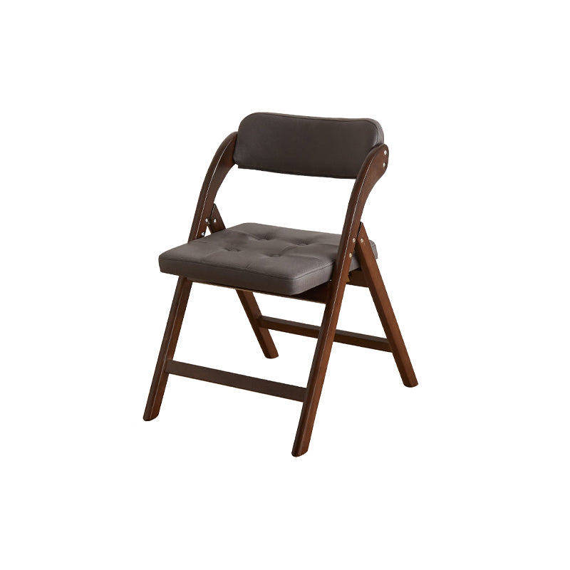 Solid Wood Dining Chair Modern Style Folding Chair for Dining Room Dark Gray 1 Piece Clearhalo 'Dining Chairs' 'Dining Tables & Seating' 'dining_chair' 'furn' 'furn_dining_chair' 'Furniture' 'Kitchen & Dining Furniture' 6910960