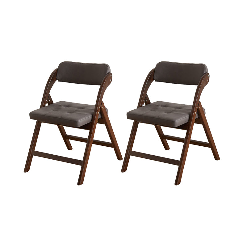 Solid Wood Dining Chair Modern Style Folding Chair for Dining Room Dark Gray 2 Piece Set Clearhalo 'Dining Chairs' 'Dining Tables & Seating' 'dining_chair' 'furn' 'furn_dining_chair' 'Furniture' 'Kitchen & Dining Furniture' 6910961