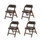 Solid Wood Dining Chair Modern Style Folding Chair for Dining Room Dark Gray 4 Piece Set Clearhalo 'Dining Chairs' 'Dining Tables & Seating' 'dining_chair' 'furn' 'furn_dining_chair' 'Furniture' 'Kitchen & Dining Furniture' 6910963