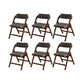 Solid Wood Dining Chair Modern Style Folding Chair for Dining Room Dark Gray 6 Piece Set Clearhalo 'Dining Chairs' 'Dining Tables & Seating' 'dining_chair' 'furn' 'furn_dining_chair' 'Furniture' 'Kitchen & Dining Furniture' 6910966