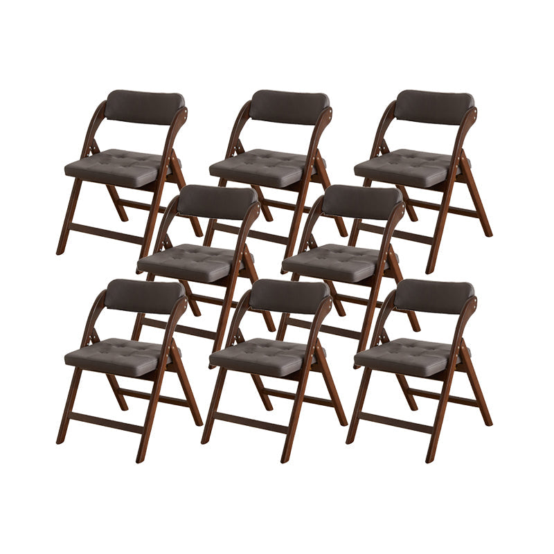 Solid Wood Dining Chair Modern Style Folding Chair for Dining Room Dark Gray 8 Piece Set Clearhalo 'Dining Chairs' 'Dining Tables & Seating' 'dining_chair' 'furn' 'furn_dining_chair' 'Furniture' 'Kitchen & Dining Furniture' 6910967