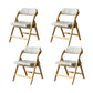 Solid Wood Dining Chair Modern Style Folding Chair for Dining Room Natural 4 Piece Set Clearhalo 'Dining Chairs' 'Dining Tables & Seating' 'dining_chair' 'furn' 'furn_dining_chair' 'Furniture' 'Kitchen & Dining Furniture' 6910970