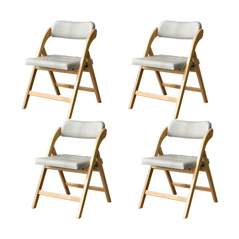 Solid Wood Dining Chair Modern Style Folding Chair for Dining Room Natural 4 Piece Set Clearhalo 'Dining Chairs' 'Dining Tables & Seating' 'dining_chair' 'furn' 'furn_dining_chair' 'Furniture' 'Kitchen & Dining Furniture' 6910970