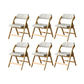 Solid Wood Dining Chair Modern Style Folding Chair for Dining Room Natural 6 Piece Set Clearhalo 'Dining Chairs' 'Dining Tables & Seating' 'dining_chair' 'furn' 'furn_dining_chair' 'Furniture' 'Kitchen & Dining Furniture' 6910971