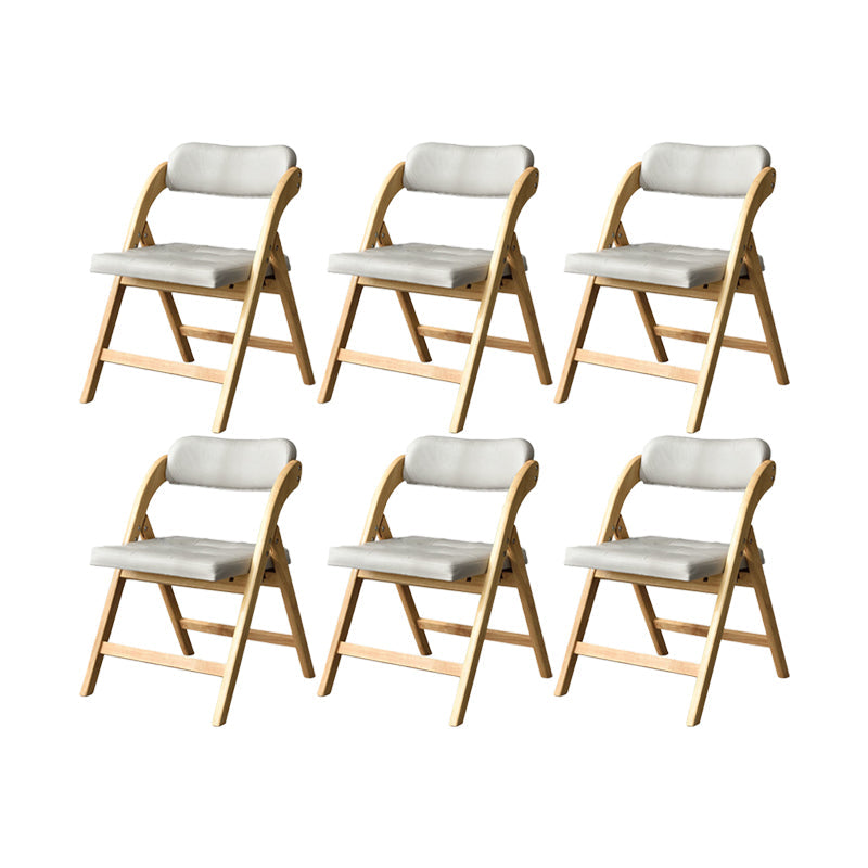 Solid Wood Dining Chair Modern Style Folding Chair for Dining Room Natural 6 Piece Set Clearhalo 'Dining Chairs' 'Dining Tables & Seating' 'dining_chair' 'furn' 'furn_dining_chair' 'Furniture' 'Kitchen & Dining Furniture' 6910971