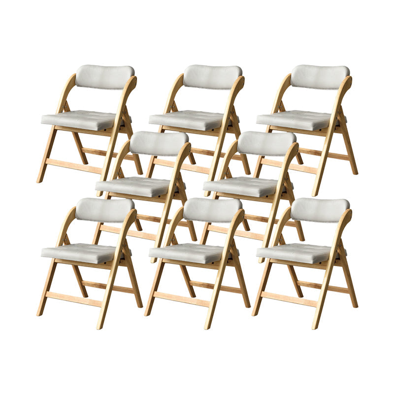 Solid Wood Dining Chair Modern Style Folding Chair for Dining Room Natural 8 Piece Set Clearhalo 'Dining Chairs' 'Dining Tables & Seating' 'dining_chair' 'furn' 'furn_dining_chair' 'Furniture' 'Kitchen & Dining Furniture' 6910972
