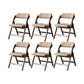 Solid Wood Dining Chair Modern Style Folding Chair for Dining Room Nut-Brown 6 Piece Set Clearhalo 'Dining Chairs' 'Dining Tables & Seating' 'dining_chair' 'furn' 'furn_dining_chair' 'Furniture' 'Kitchen & Dining Furniture' 6910975