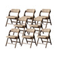 Solid Wood Dining Chair Modern Style Folding Chair for Dining Room Nut-Brown 8 Piece Set Clearhalo 'Dining Chairs' 'Dining Tables & Seating' 'dining_chair' 'furn' 'furn_dining_chair' 'Furniture' 'Kitchen & Dining Furniture' 6910976