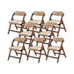 Solid Wood Dining Chair Modern Style Folding Chair for Dining Room Dark Brown 8 Piece Set Clearhalo 'Dining Chairs' 'Dining Tables & Seating' 'dining_chair' 'furn' 'furn_dining_chair' 'Furniture' 'Kitchen & Dining Furniture' 6910981