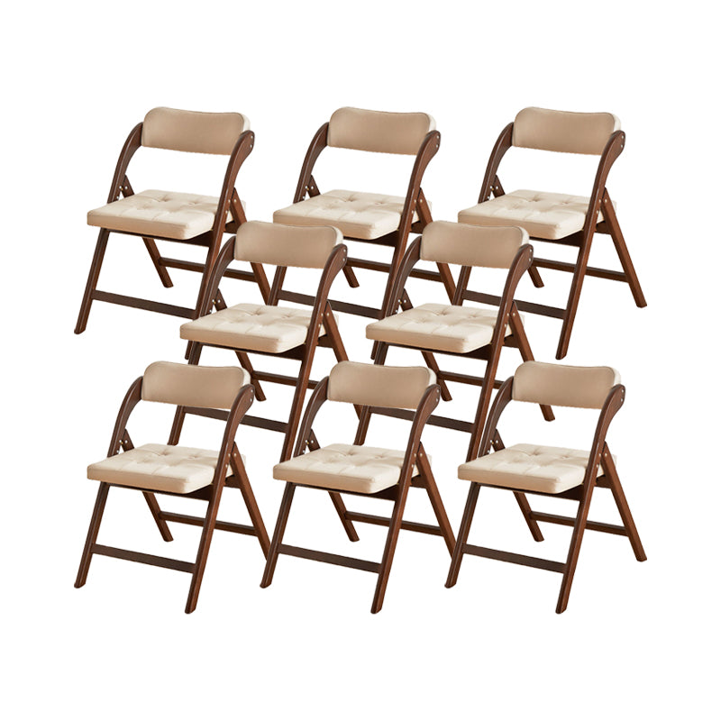 Solid Wood Dining Chair Modern Style Folding Chair for Dining Room Dark Brown 8 Piece Set Clearhalo 'Dining Chairs' 'Dining Tables & Seating' 'dining_chair' 'furn' 'furn_dining_chair' 'Furniture' 'Kitchen & Dining Furniture' 6910981