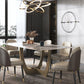 Upholstered Armless Dining Chair Home Faux Leather Dining Side Chair