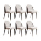 Upholstered Armless Dining Chair Home Faux Leather Dining Side Chair