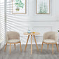 Fabric Dining Chair Modern Style Low Back Chair for Dining Room