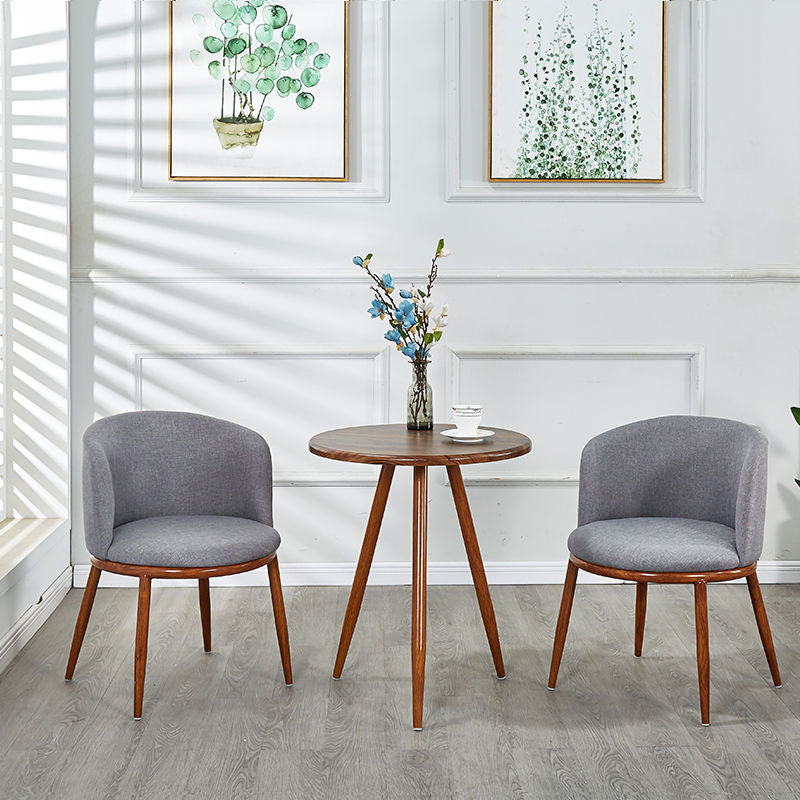 Fabric Dining Chair Modern Style Low Back Chair for Dining Room