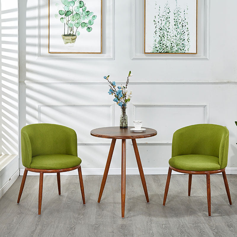 Fabric Dining Chair Modern Style Low Back Chair for Dining Room