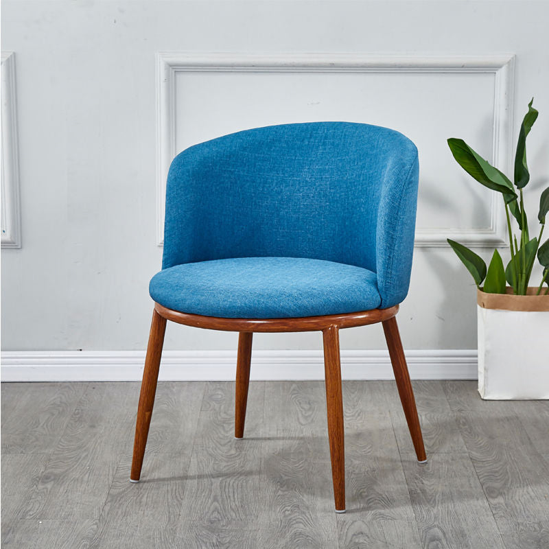 Fabric Dining Chair Modern Style Low Back Chair for Dining Room