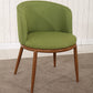Fabric Dining Chair Modern Style Low Back Chair for Dining Room