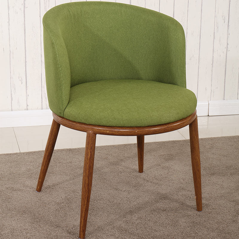 Fabric Dining Chair Modern Style Low Back Chair for Dining Room