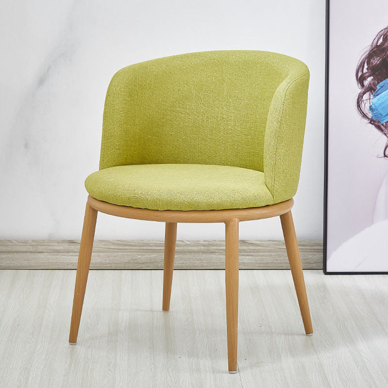 Fabric Dining Chair Modern Style Low Back Chair for Dining Room